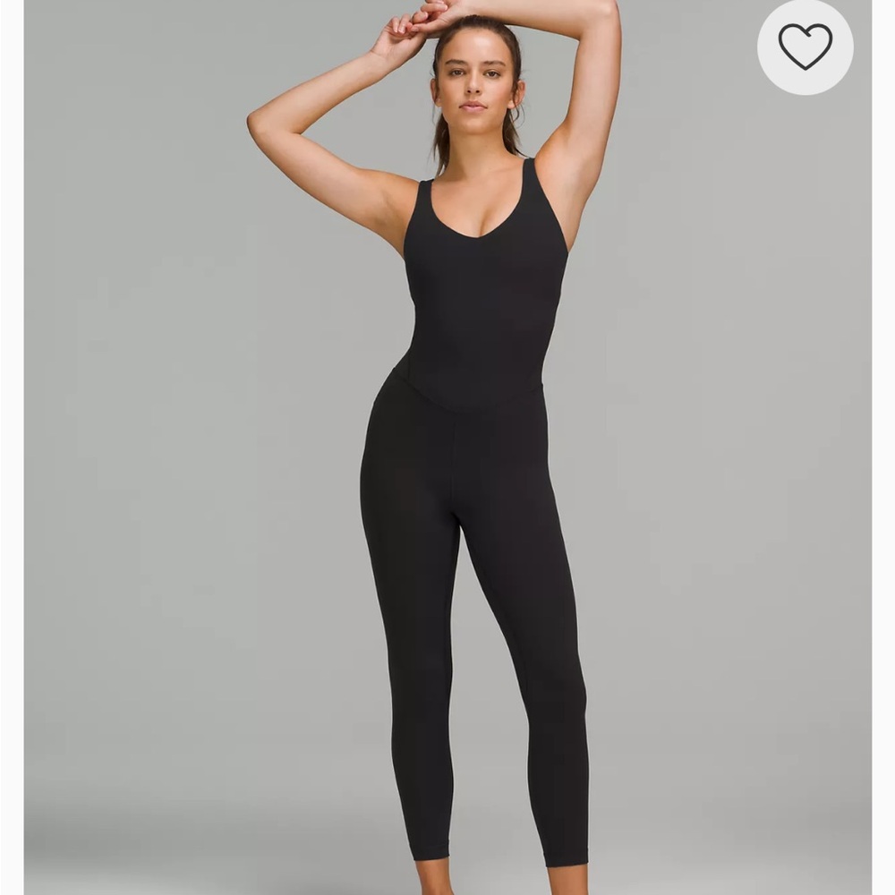 Lululemon Align Bodysuit 25" in Black, Size 14